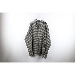 Vintage 90s Marithe Francois Girbaud Mens 4XL Distressed Spell Out Button Shirt